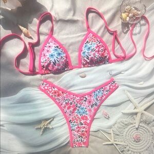 Floral Pink Bikini Set